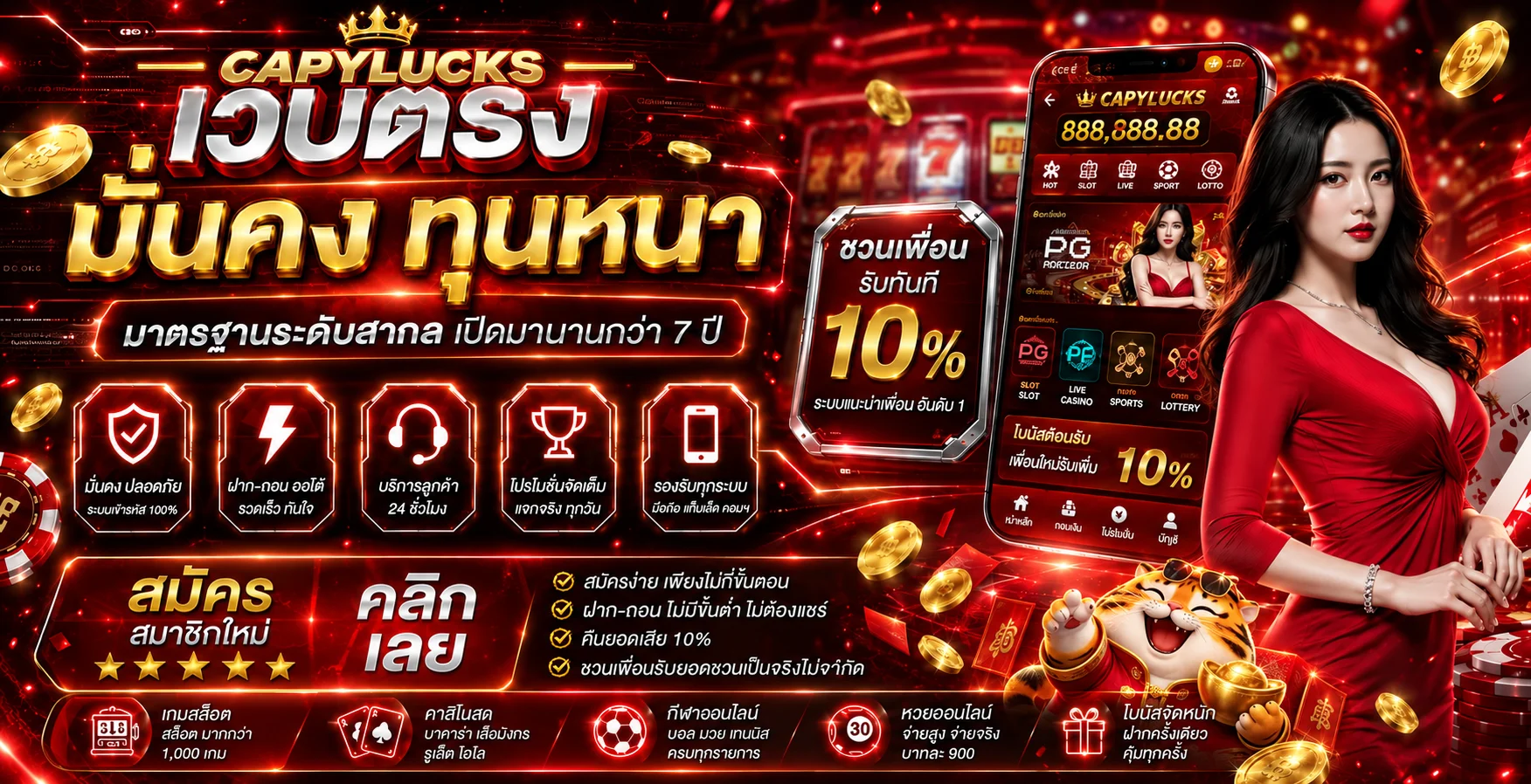CAPYLUCKS เว็บตรงสำหรับสล็อตและคาสิโนออนไลน์