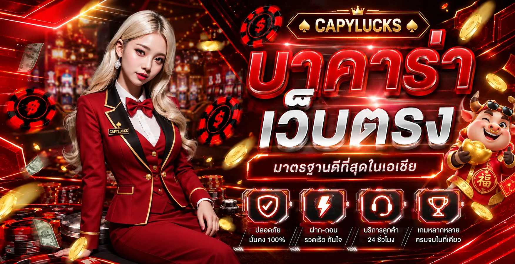 บาคาร่าเว็บตรงและคาสิโนออนไลน์ CAPYLUCKS